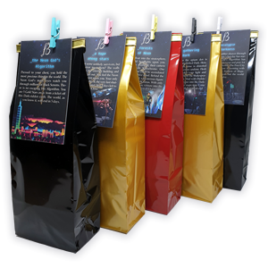 Five Stars tea blends refill packages